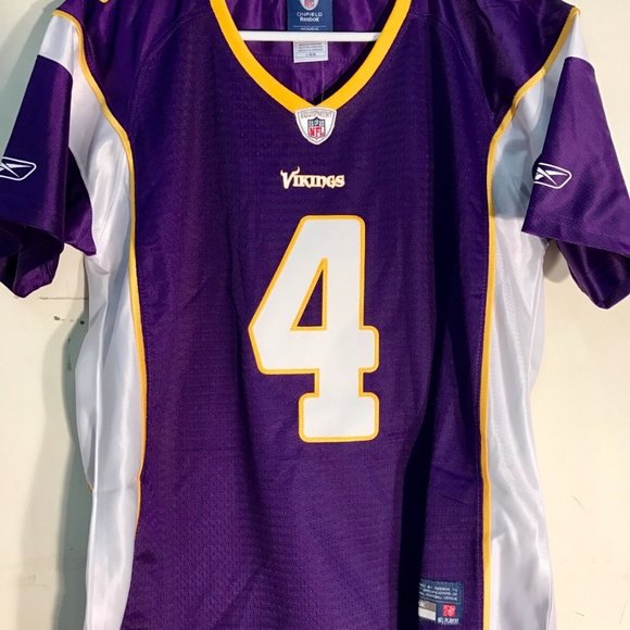REEBOK MINNESOTA VIKINGS BRETT FAVRE Women's Premier SEWN JERSEY Sz S,M or L New - Picture 4 of 4